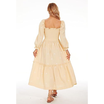 Comfortable Embroidered Maxi Dress for Elegant Summer Style