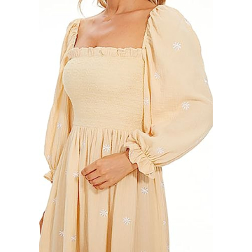 Comfortable Embroidered Maxi Dress for Elegant Summer Style