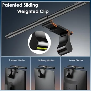 Quntis Eye-Care Monitor Light Bar with Remote Stepless Dimming