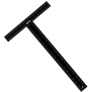 Better Office T Square – 18 inch Metal T Ruler, Durable Carbon Steel with Dual Measurements