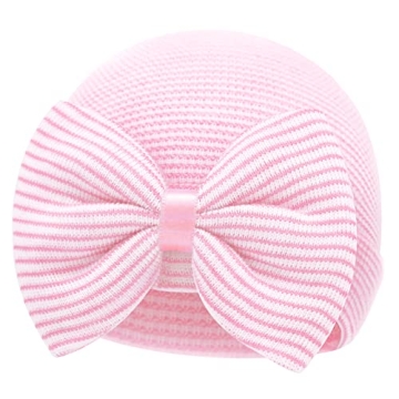 Sarfel Newborn Girls' Hospital Hat with Cute Bows