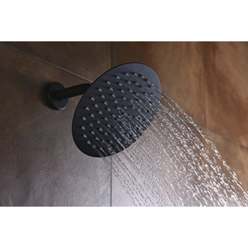 Sumerain Black Shower Faucet With Rough-in Valve Included
