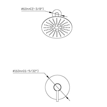 Sumerain Black Shower Faucet With Rough-in Valve Included