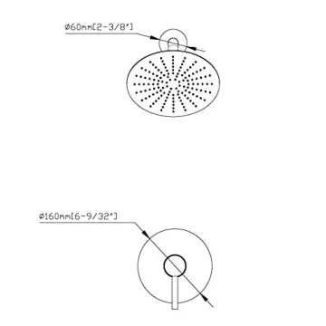 Sumerain Black Shower Faucet With Rough-in Valve Included