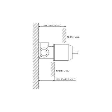 Sumerain Black Shower Faucet With Rough-in Valve Included