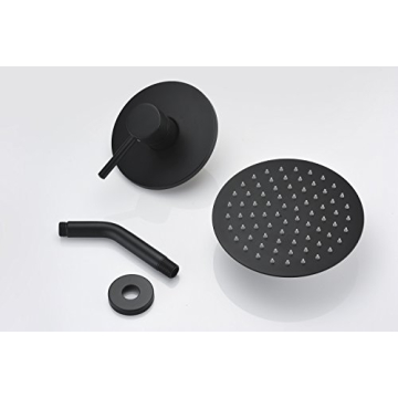 Sumerain Black Shower Faucet With Rough-in Valve Included
