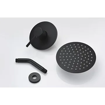 Sumerain Black Shower Faucet With Rough-in Valve Included