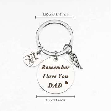 Father's Day Keychain Gift from Kids & Wife