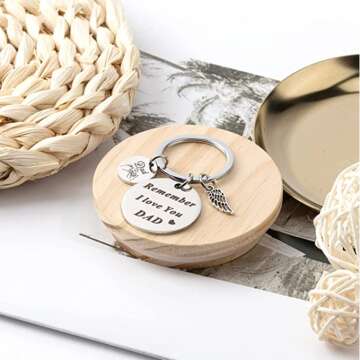 Father's Day Keychain Gift from Kids & Wife