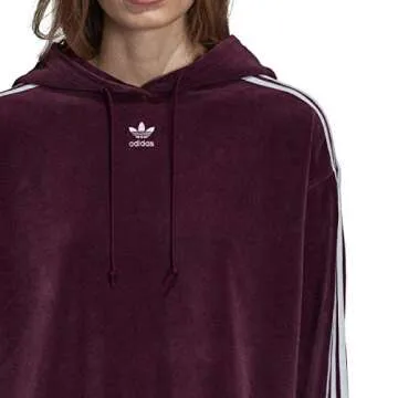 Adidas Women's Cropped Hoodie - Stylish Maroon Fit