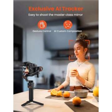 hohem iSteady MT2 Kit Gimbal Stabilizer for Camera, 3-Axis Gimbal for Mirrorless/Pocket/Action Camer...