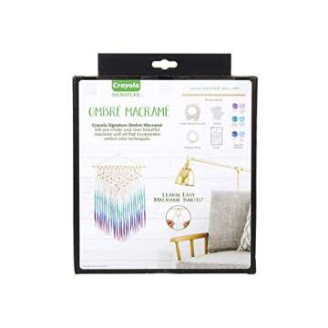 Crayola DIY Macrame Wall Hanging Kit, Ombre Macrame Supplies, Gift, Ages 14, 15, 16, 17