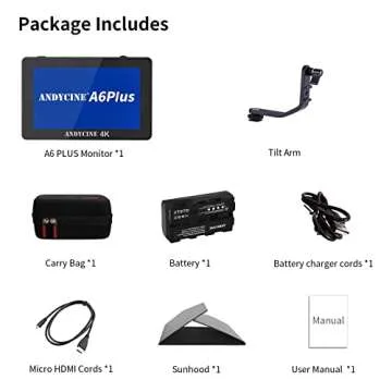 Affordable Andycine A6 Plus V2 6-Inch Touch Screen Monitor