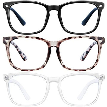 WARRENSON Blue Light Blocking Glasses 3 Pack for Everyone