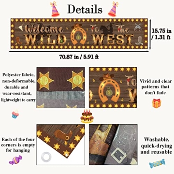 Kimini-Ki Wild West Banner for Unforgettable Parties