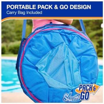 SwimWays Spring Float Premium Papasan Pool Lounger for Swimming Pool, Inflatable Pool Floats Adult with Fast Inflation for Ages 15 & Up