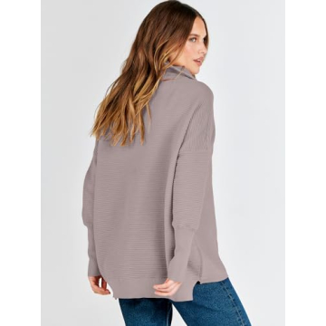 ANRABESS Quarter Zip Oversized Pullover - Fall Fashion