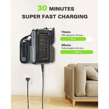 Greenworks 24V Brushless Cordless Stick Vacuum, Lightweight, Handheld, Pet, Anti-Allergen HEPA Filtration, Hard Floor, Carpet, Car, 4Ah Battery, and 30-Minute Charge Time (Green)