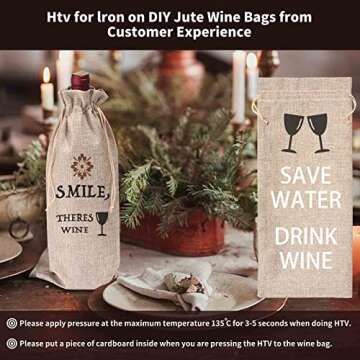 Stylish 12 Pcs Burlap Wine Bags with Gift Tags and Twine