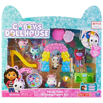 Gabby's Dollhouse Pandy Paws Birthday Figure Set for Kids