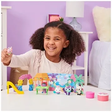 Gabby's Dollhouse Pandy Paws Birthday Figure Set for Kids