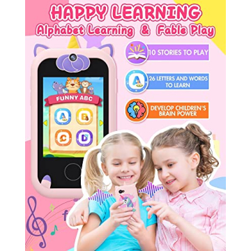 Unicorn Kids Phone - Touchscreen Learning Toy for Girls