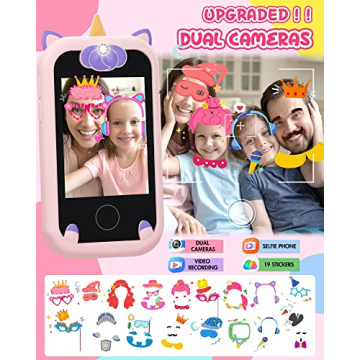 Unicorn Kids Phone - Touchscreen Learning Toy for Girls