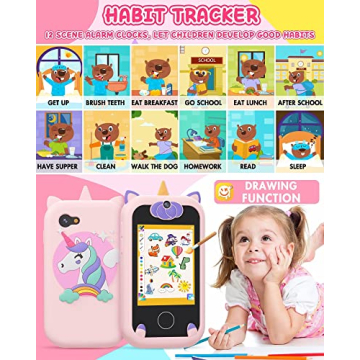 Unicorn Kids Phone - Touchscreen Learning Toy for Girls