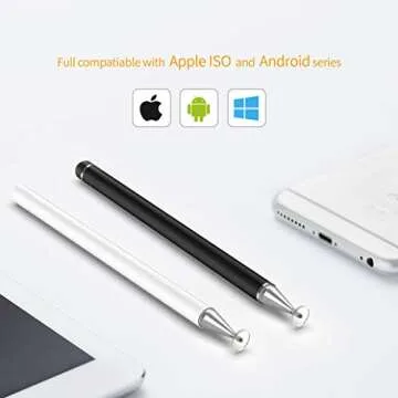 Stylus Pens for iPad Pencil, Capacitive Pen High Sensitivity & Fine Point, Magnetism Cover Cap, Universal for Apple/iPhone/Ipad pro/Mini/Air/Android/Microsoft/Surface and Other Touch Screens