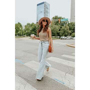 SySea Women's Summer Loose Knit Shirts - Stylish Sleeveless Sweater Tank Tops