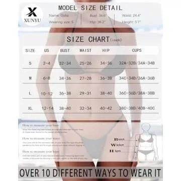 XUNYU Thong Bikini Sets for Women - Brazilian Micro String Bikinis Sexy Two Piece Swimsuit Triangle Top Halter Bathing Suits