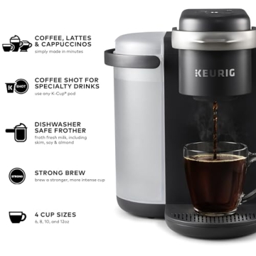 Keurig K-Cafe K-Duo Coffee Latte Cappuccino Maker Dark Charcoal