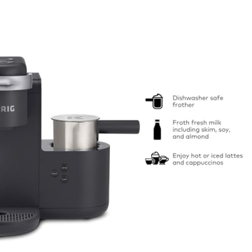 Keurig K-Cafe K-Duo Coffee Latte Cappuccino Maker Dark Charcoal