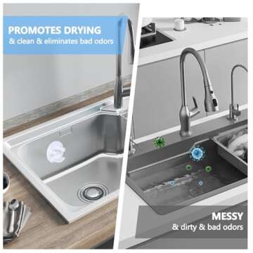 Sponge Holder, Sink Caddy for Scrub Sponges with Suction Cup Installation, Kitchen/Bathroom Sink Sponge Storage, Self Draining, Dishwasher Safe for Holding Smiley Sponges (Sponges Not Included),1pcs