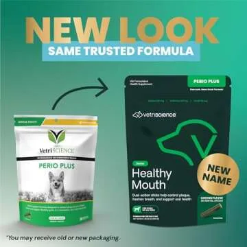VetriScience Healthy Mouth Dental Chews: Fresh Breath & Dental Care for Dogs
