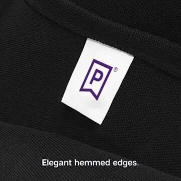 Gee Di Moda Rectangle Tablecloth - 90 x 132 Inch Black Table Cloth for 6 Foot Table with Floor-Length Drop - Heavy Duty Washable Fabric - 6 Ft Buffet Table, Holiday Party, Wedding & Baby Shower