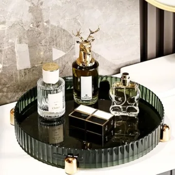 Lazy Susan Makeup & Skincare Organizer for Effortless Tidiness