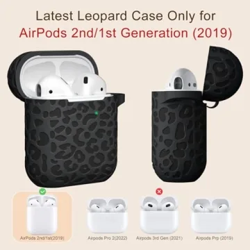 Stylish DGege Leopard Engraved AirPods Case Compatible