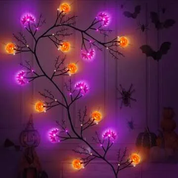 6 Ft Waterproof Halloween Garland with 8 Lighting Modes