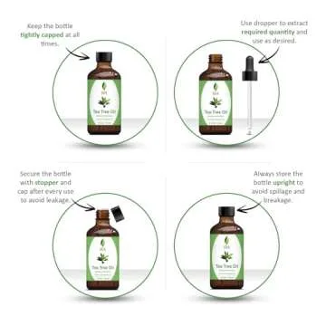 SVA Tea Tree Essential Oil – 4 Fl Oz – 100% Natural Tea Tree Oil - for Diffuser, Hair Care, Face...