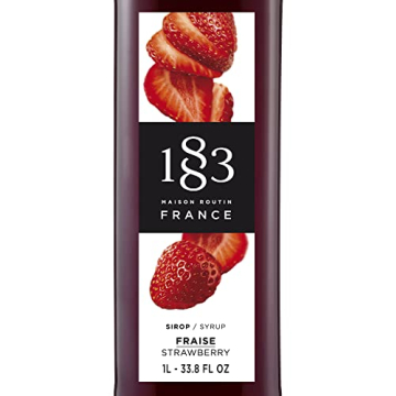 1883 Strawberry Syrup - Vegan & Allergen-Free Flavor