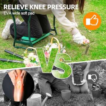 Garden Kneeler by Backyard Expressions for Ultimate Comfort