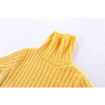 Mud Kingdom Girls Fuzzy Sweater | Cozy Turtleneck Warmth