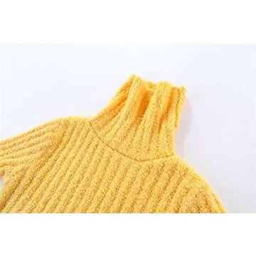 Mud Kingdom Girls Fuzzy Sweater | Cozy Turtleneck Warmth