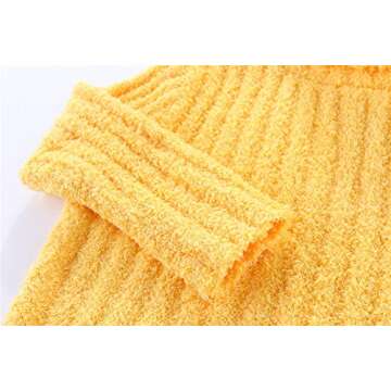 Mud Kingdom Girls Fuzzy Sweater | Cozy Turtleneck Warmth