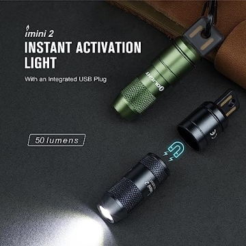 Compact OLIGHT IMINI 2 EDC Flashlight - 50 Lumens