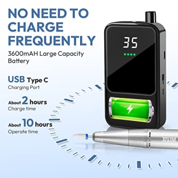 JOSLOVE Electric Nail Drill Kit for Quality Home Use