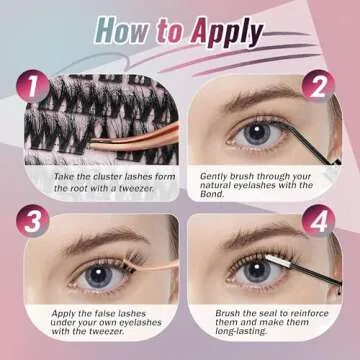 Mayhug Lash Extension Kit 144 Pcs, 3D Lash Clusters 8-18/D Curl Wispy Lash Clusters with 10ml Bond and Seal Waterproof, 5ml Lash Remover, Lash Tweezers Eyelash Extensions Kit at Home (Prism Kit)