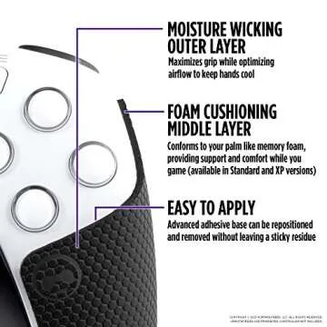 KontrolFreek Performance Grips for PS5 Controller - Black