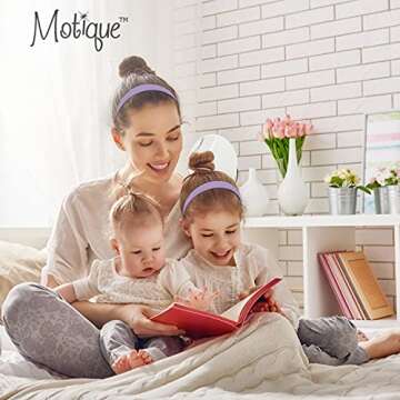 Lavender 1 Inch Wide Leather Like Headband Solid Hair band